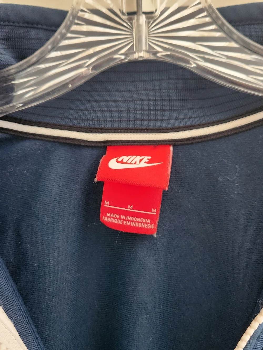 Nike Sportswear Woven Track Jacket Navy White Full Zip Med Holiday 2014 Vintage‎